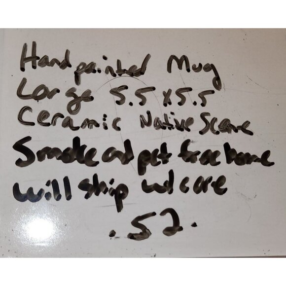 Hand-Painted Ceramic Mug Vibrant Aztec Design Coffee Tea - Picture 11 of 11